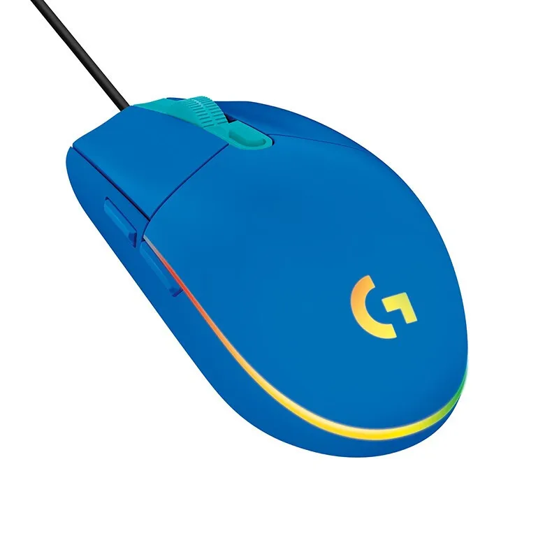 Мышь Logitech G102 Lightsync Проводная игровая мышь с боковой кнопкой и подсветкой