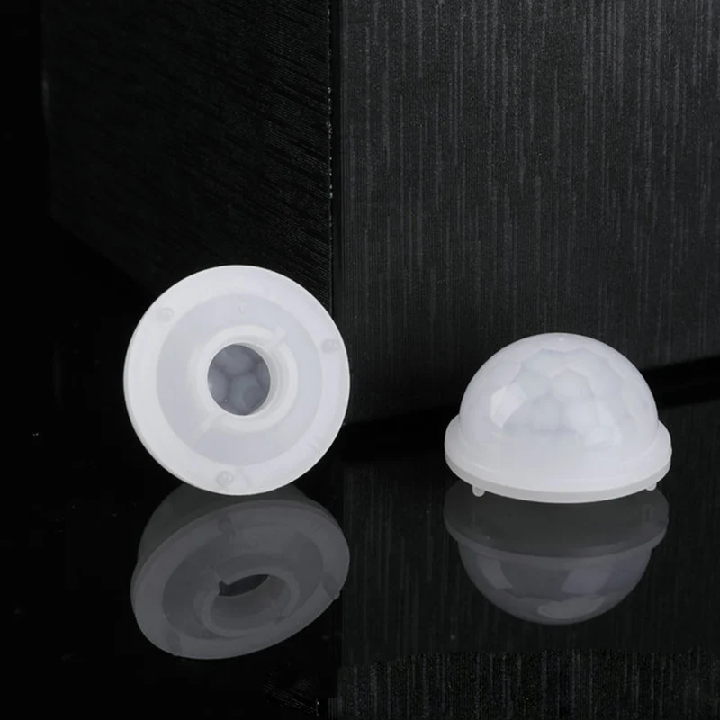 Drop shipping 018090 17.8x13.94mm lunghezza focale 9mm forma a cupola sensore PIR a infrarossi per il corpo umano lente di fresnel in plastica HDPE