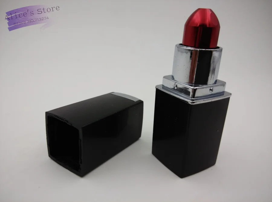 

New 1pcs Fashion Lipstick Shape Metal tobacco pipes Smoking Pipe Magic Novelty items Gift for men Smoke