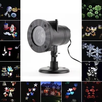 12 patterns led projector lamp christmas snowflake heart birthday wedding party led projection light home xmas halloween decor
