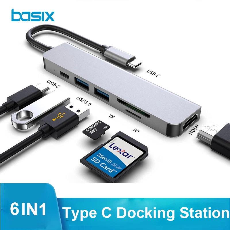 USB 3 1 Type C концентратор для 4khdmi совместимый Thunderbolt3 с концентратором 0 TF SD слот