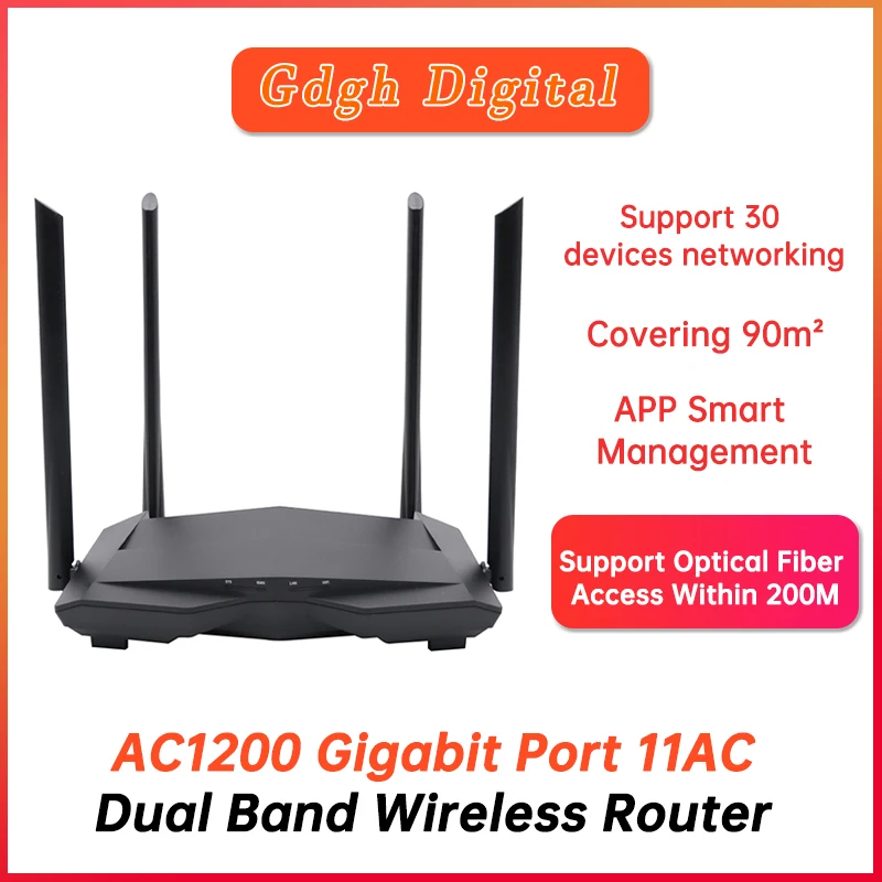 GLC10 AC1200 Беспроводной Wi Fi маршрутизатор 2 4 ГГц/5 0 Ghz Dual Band покрытия для дома
