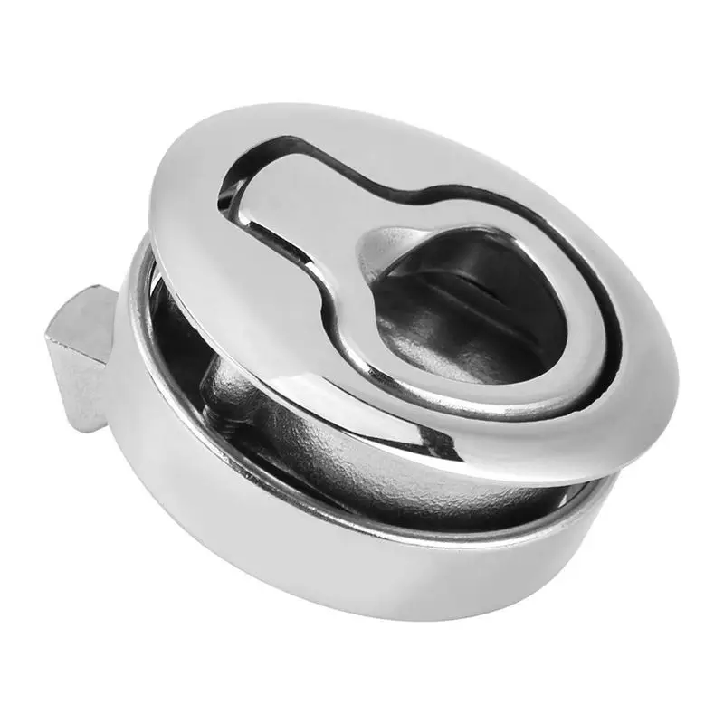 

2 Inch 316 Stainless Steel Round Panel Deck Boat Deck Hatch Latch Flush Pull Latch Lock for Marine Yacht 50mm