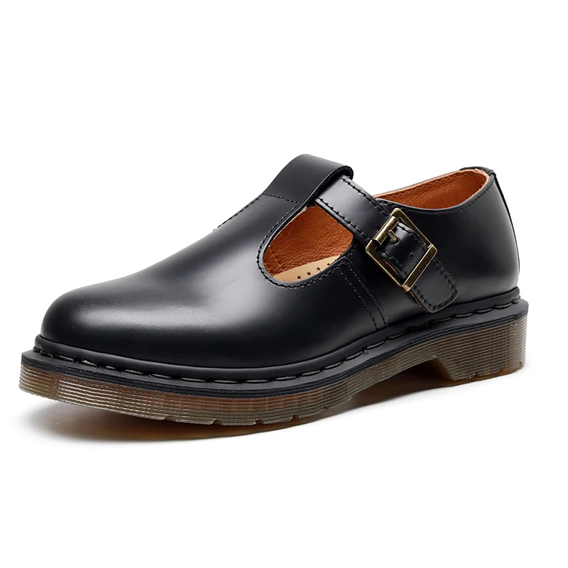 

Women Mary Janes Pumps Ladies Spring Summer Fashion Platform Shoes Female Retro Ankle Boots for Martins Boots Dr Leather Shoes