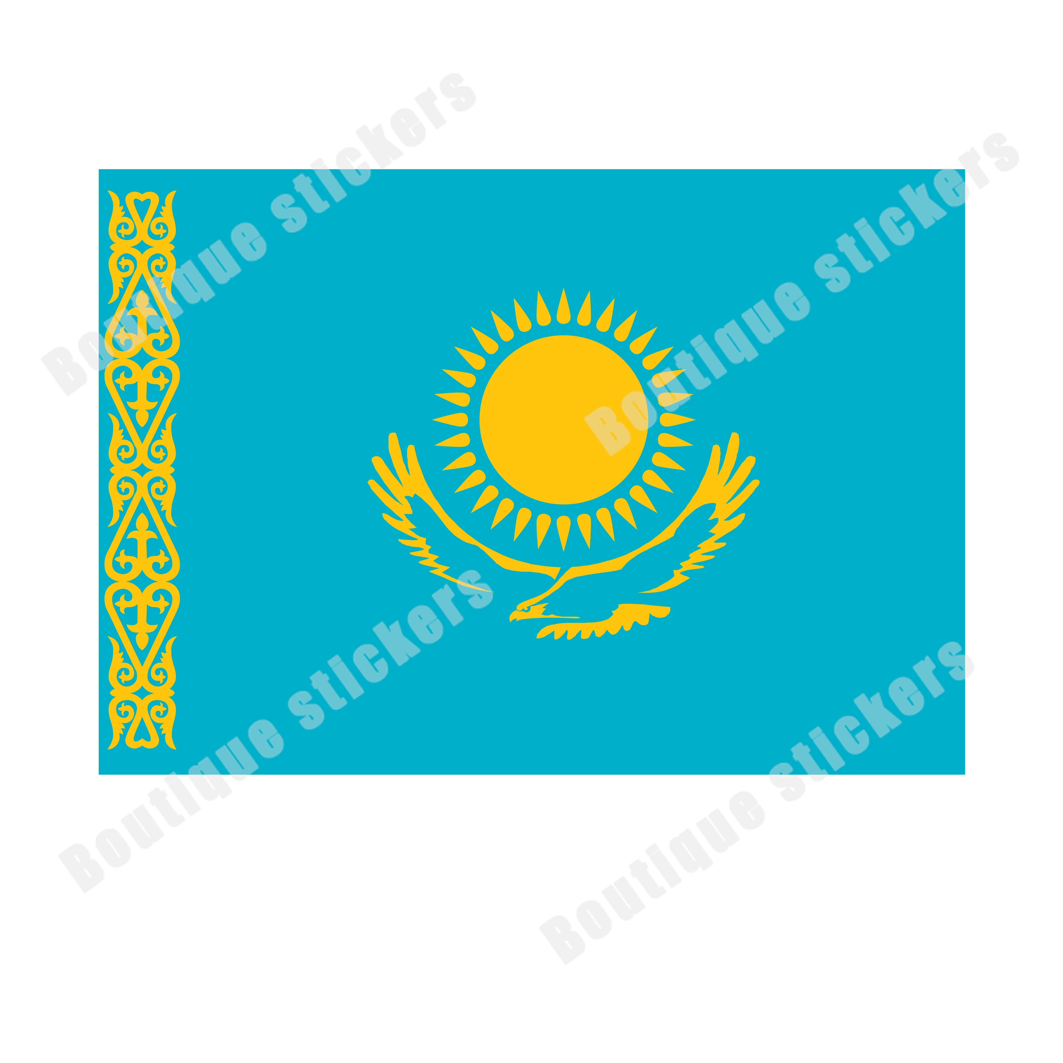 

Флаг Казахстана, национальная эмблема, карта, наклейка, крышка, царапины, водонепроницаемый солнцезащитный крем, бампер, окно, аксессуары для лобового стекла