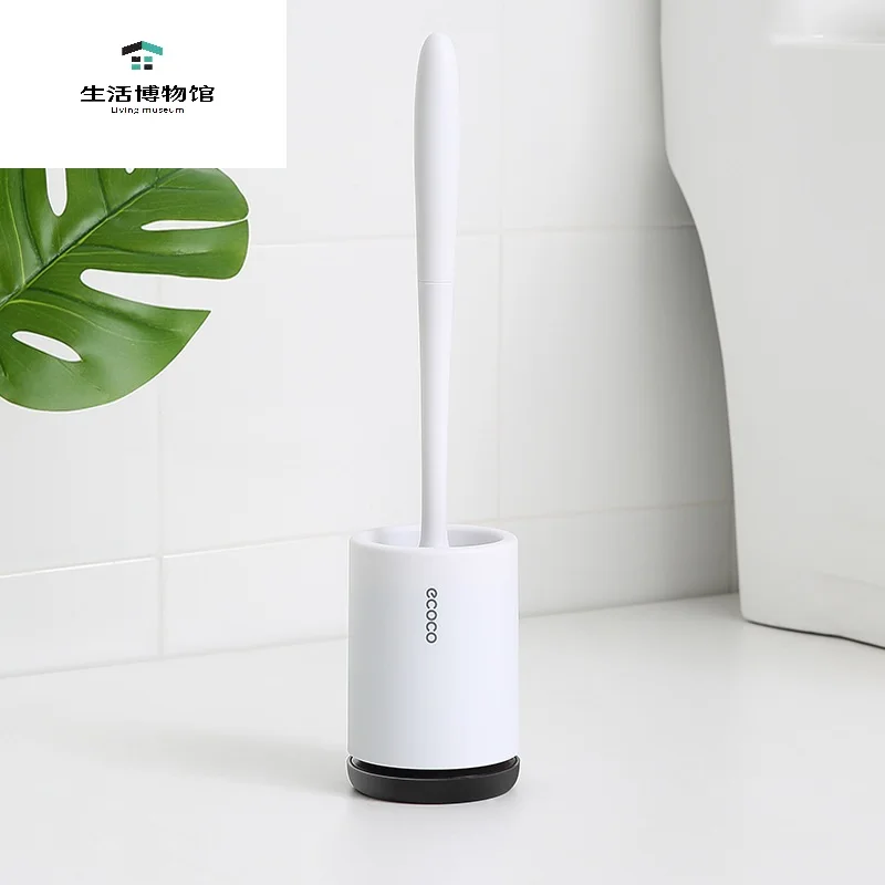 

1 Pcs Silicone TPR Toilet Brush And Holder Quick Drain Cleaning Scrub Tools For Household WC Bathroom Accessories Sets