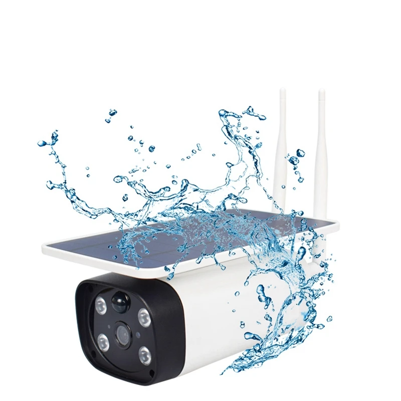 

T15Wifi Solar Monitoring Camera Ip67 Waterproof Night Detection Sd Card AP Hotspot Connection for Home/Company Outdoor