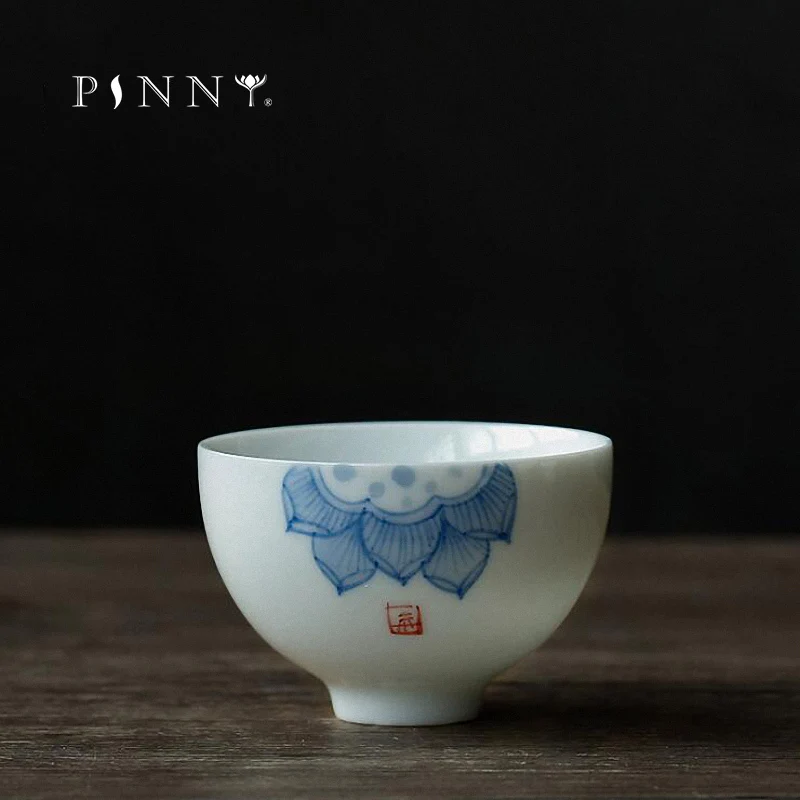 Фарфоровые чайные чашки PINNY 55 мл с ручной росписью китайская чайная чашка кунг-фу