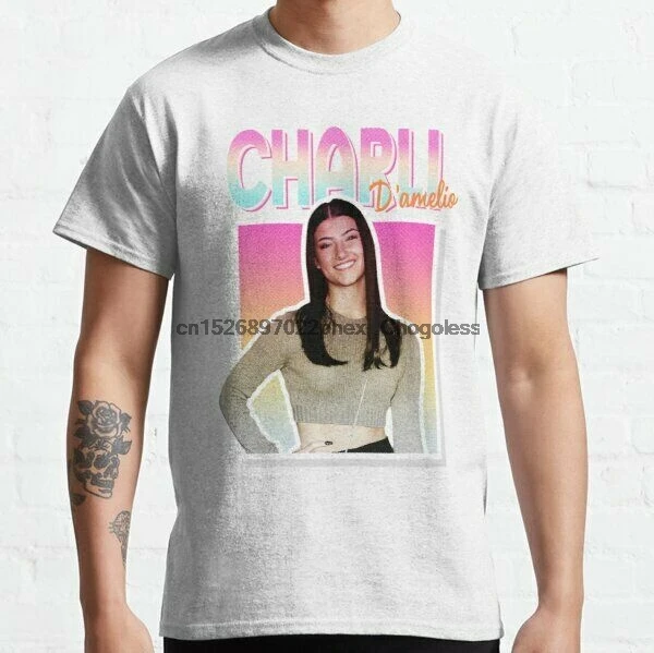 Классическая футболка Charli Damelio Merch Store Забавный винтажный подарок для мужчин и