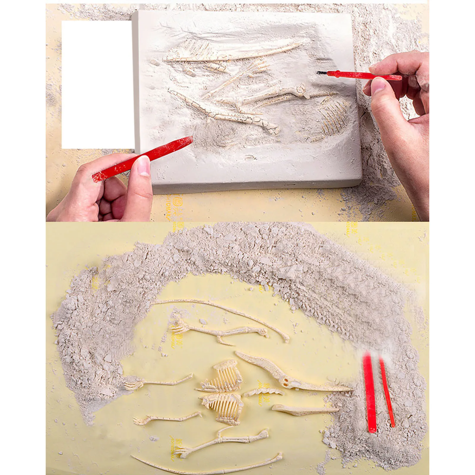 

Montessori Kit Dinosaur Fossil Digging Game Kit Kids Dino Sandbox Activity Set Creative Educational Toy Interactive Toys For Kid