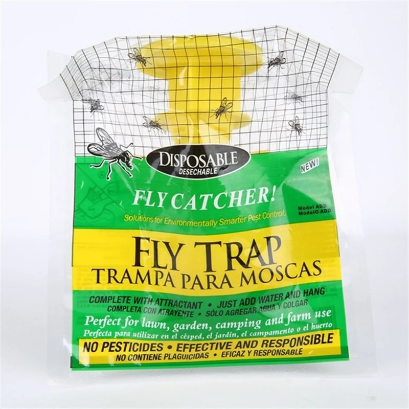 

8Pcs Disposable Fly Control Trap Hanging Flycatcher Bag Garden Outdoor Catcher Bug Moth Insect Killer