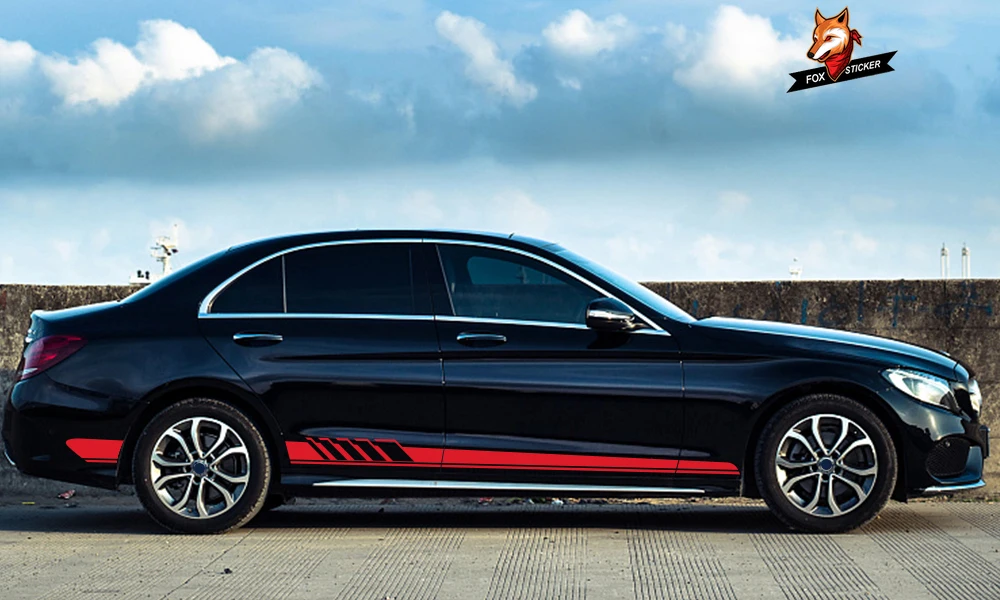 Длинные наклейки на боковые двери автомобиля сделай сам автомобильная виниловая