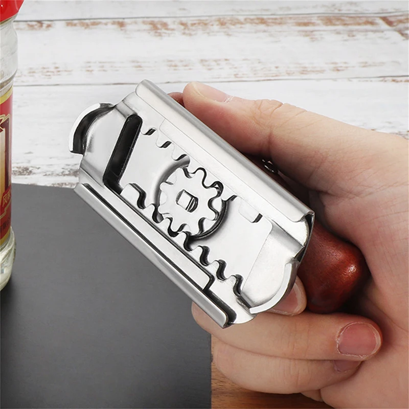 

Stainless Steel Easy Can Jar Opener Adjustable 1-4 Inches Cap Lid Openers Tool Kitchen Gadgets