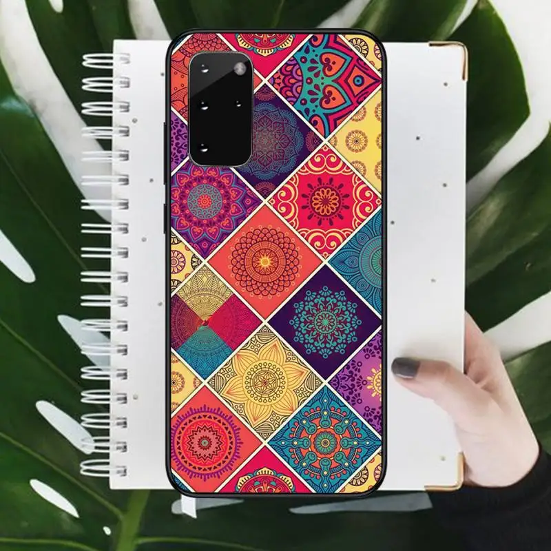 

MANDALA aesthetics pattern Phone Cases For Samsung galaxy S 9 10 20 A 10 21 30 31 40 50 51 71 s note 20 j 4 2018 plus