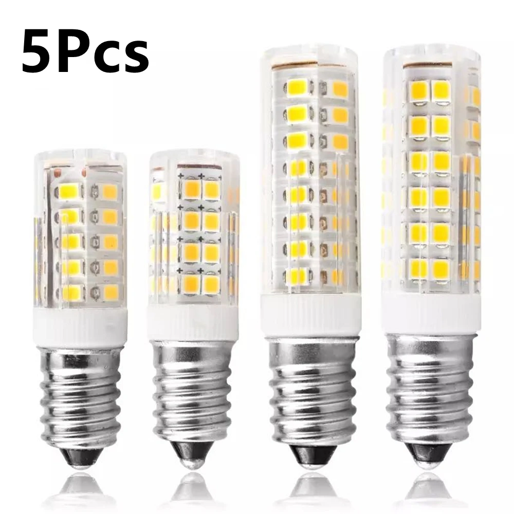 

5pcs/lot E14 LED Bulb Lamp 3W 4W 5W 7W 220V-240V Mini Corn Bulb Light 2835SMD 360 Beam Angle Replace Halogen Chandelier Lights