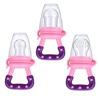 3pcslot baby food pacifier fresh food fruit milk feeding bottles infant silicone pacifiers sets portable baby nipple gift