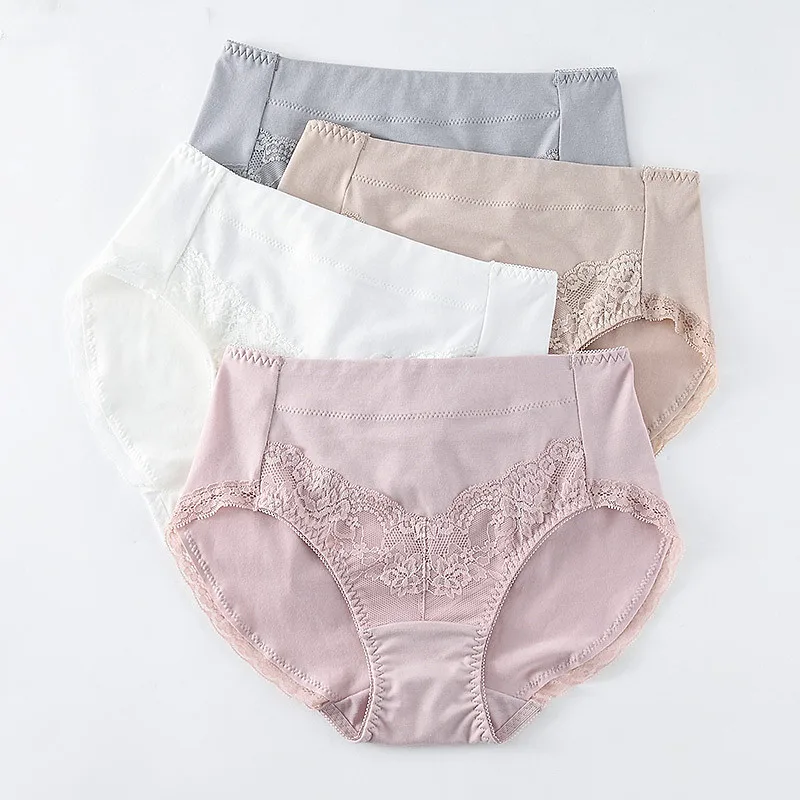 RUIN 4pcs/lot M-XXXL Women's cotton panties women's cotton underpants women briefs female underwear