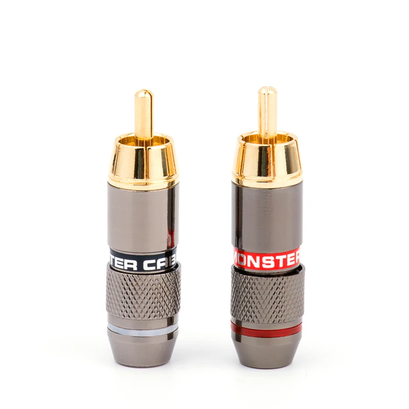 16 шт. Magic sound 24K gold RCA lotus plug AV усилитель с разной цветовой головкой аудио и видео