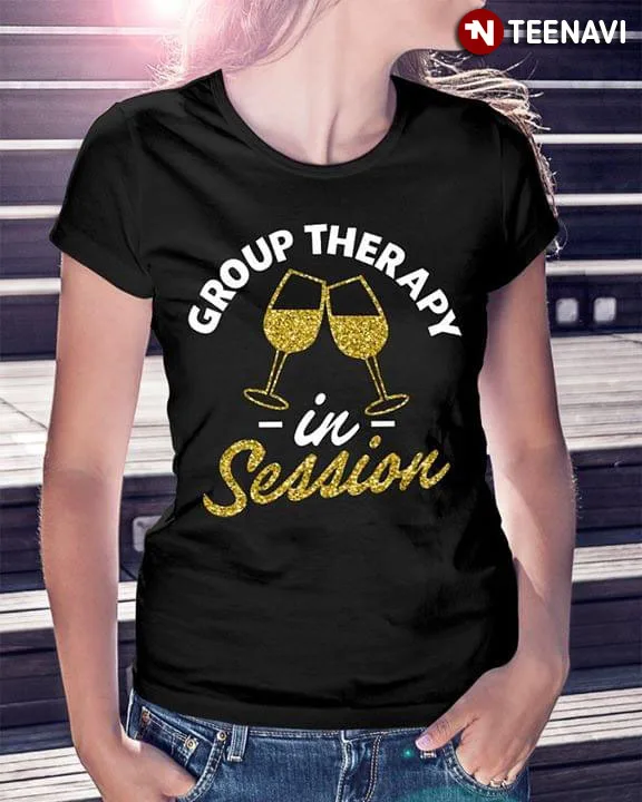 Футболка для групповой терапии Wine In Session| |