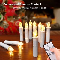 new years led candles flameless remote taper candles led tea light for home dinner party christmas tree decoration lamp