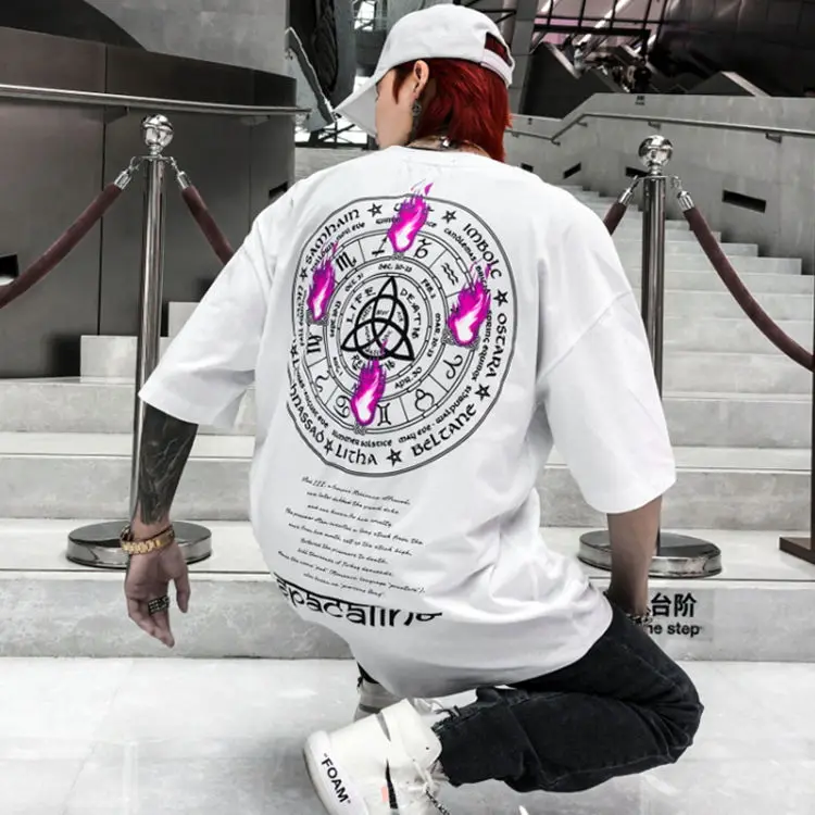 INS/модная футболка в стиле панк для женщин и мужчин топы из лайкры Harajuku рубашка