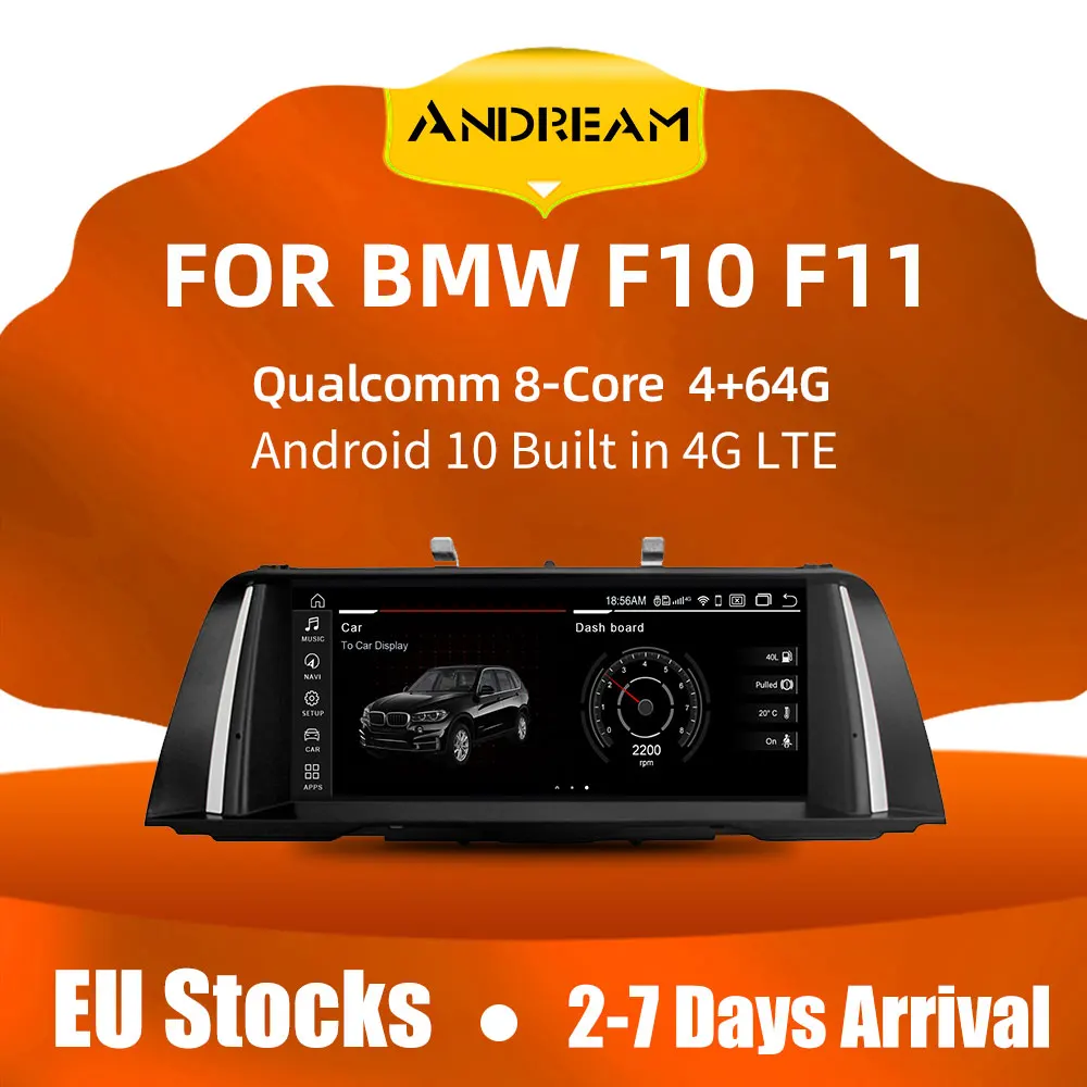 Andream Android 10 Qualcomm 8 Core 25 &quotАвтомобильный GPS навигатор мультимедийный плеер головное