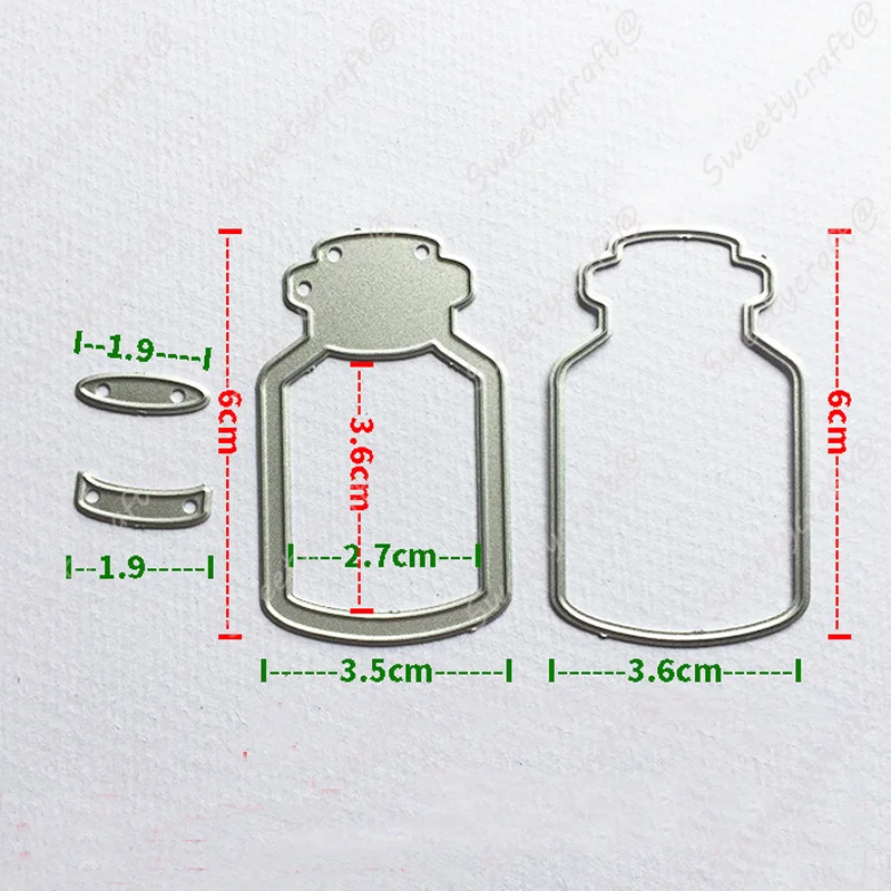 Штампы с металлическими вставками в виде бутылки желаний штампы для рукоделия