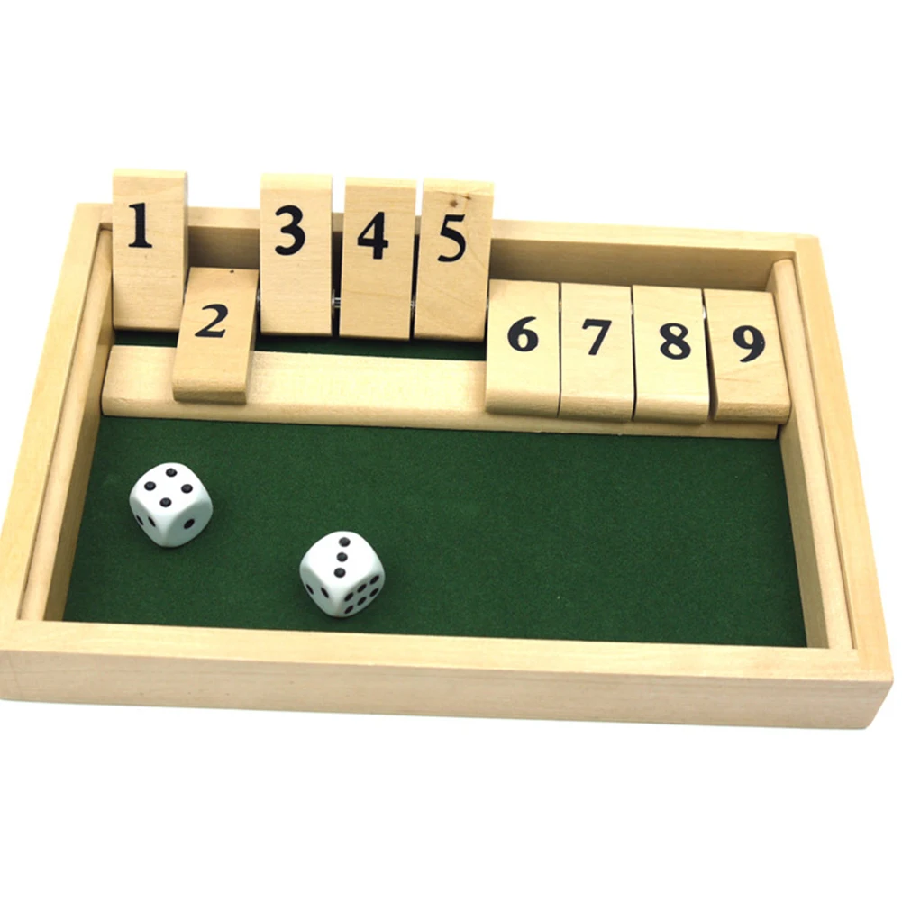 

Party Club Flap Shut The Box Drinking Entertainment Child Family Home Educational Toy Wooden Digital Funny Portable Number Gift
