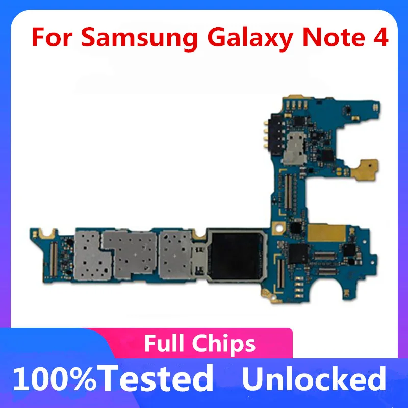 Материнская плата 32 ГБ для Samsung Galaxy Note 4 N910F оригинальная разблокированная