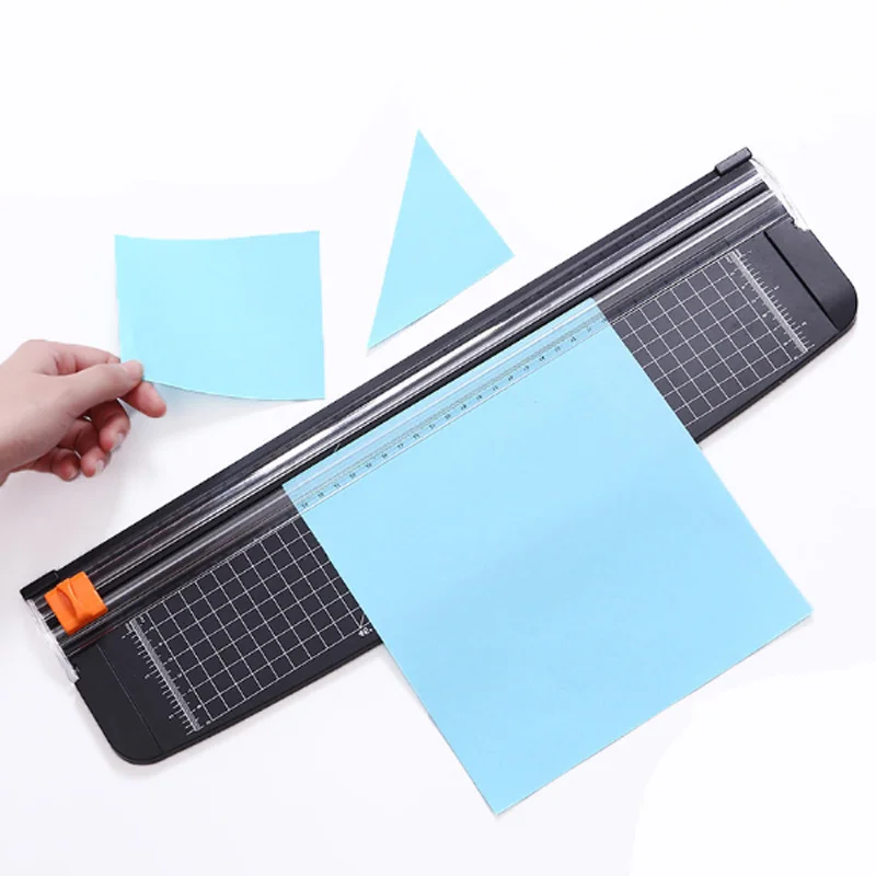 

Precision Paper Trimmer Paper Photo Cutter Portable Plastic Scrapbook Trimmers Cutter Office Cutting Mat Machine for A3 Paper