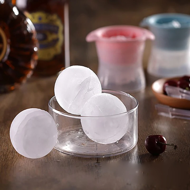

Round Big Ice Ball Making Silicone Ice Mold Mould Kitchen Gadgets Ice Cream Tools Ice Ball Molds Cold Beer Whiskey Accessorie