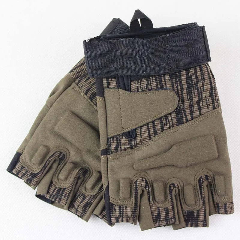 

Half-finger tactical gloves Cycling anti-skid protection mountaineering fitness sports gloves