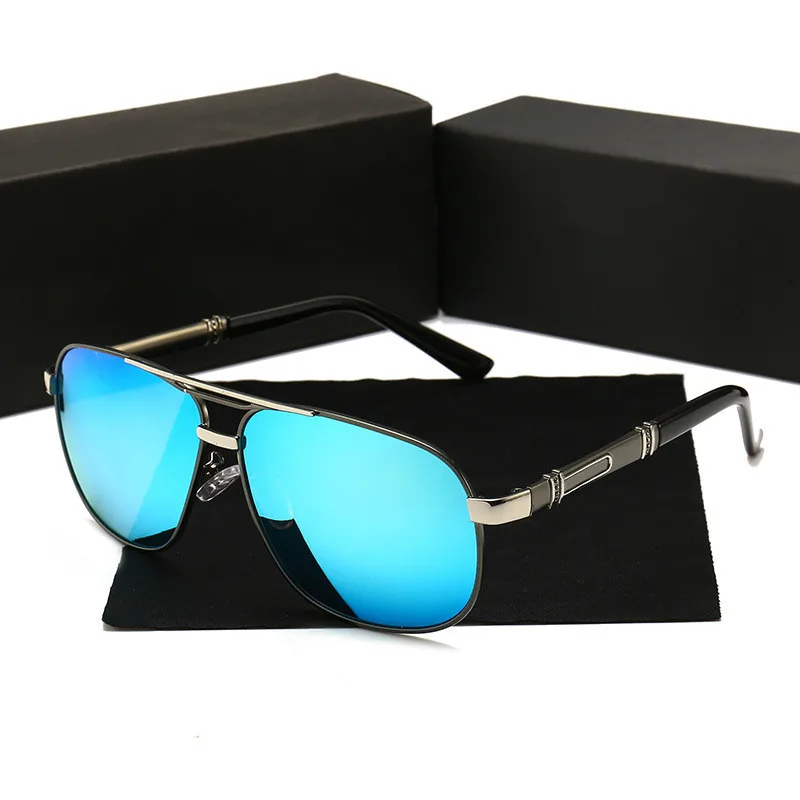 Мужские солнцезащитные очки фирменный дизайн зеркало для вождения
