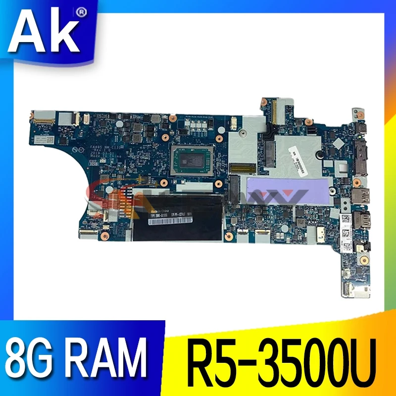 

FA495 NM-C131 для ноутбука Lenovo Thinkpad T495 материнская плата с процессором: R5-3500U RAM:8 ГБ 100% полностью протестирована FRU:02DM035 02DM034
