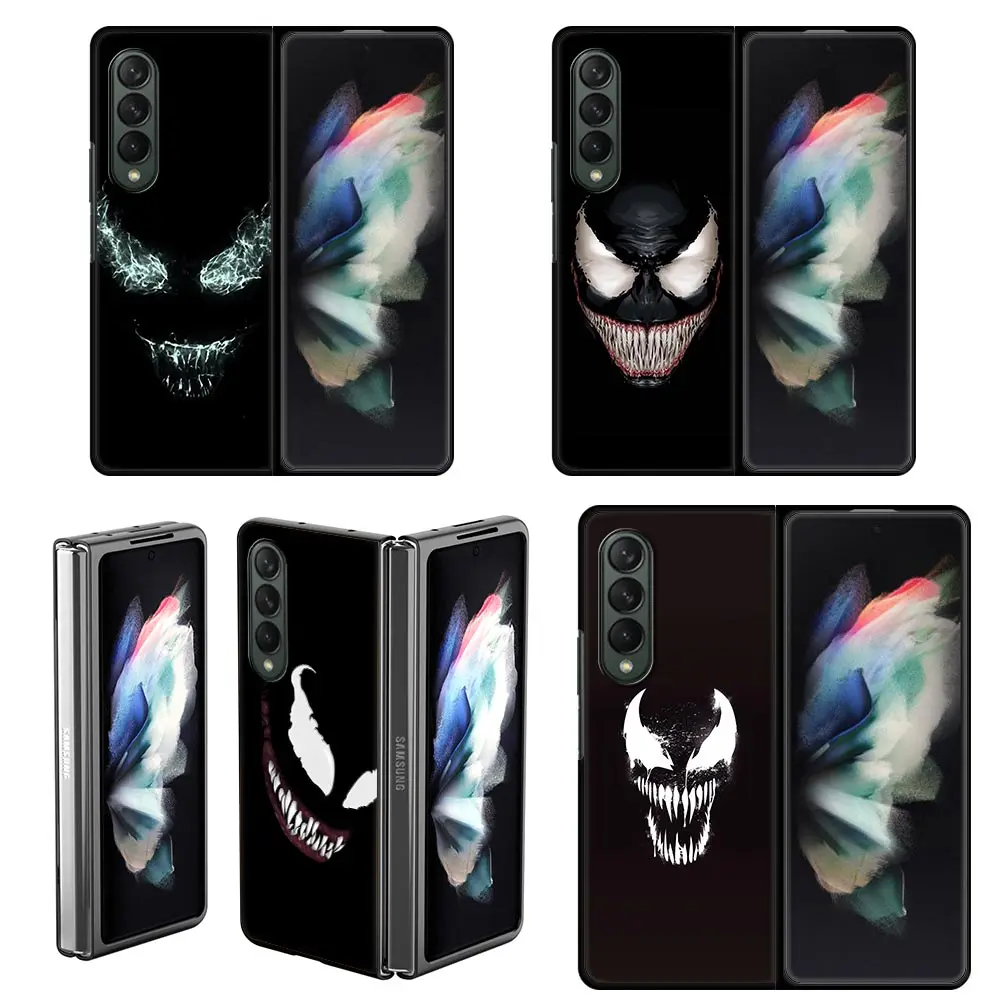Твердый чехол для телефона с принтом Аврора Веном героя Marvel Samsung Galaxy Z Fold3 защитный