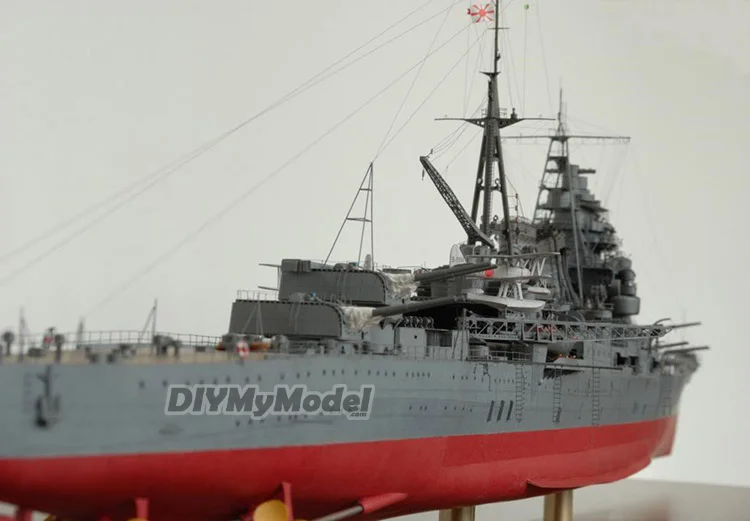 DIYMyModeI-modelo de papel para manualidades, rompecabezas de juguete hecho a mano, de Jap&oacute;n, Kaohsiung, heavy cruiser 1:200-5