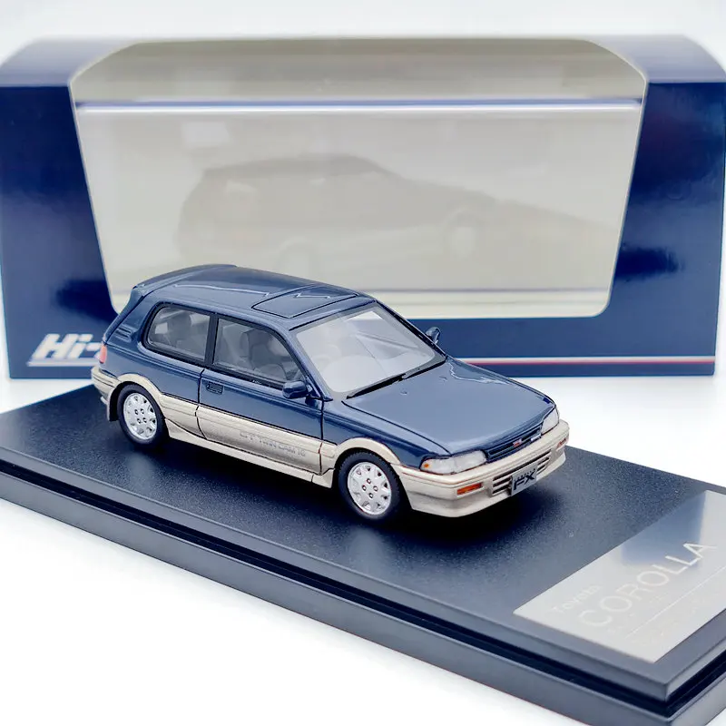 

Hi Story 1:43 1987 Toyota Corolla FX-GT ограниченный выпуск, полимерная Металлическая Модель литья под давлением, гоночные статические игрушки