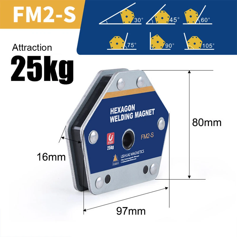 

ALLSOME45° 90° 135° Multi-angle Magnetic Welding Fixer Holders Auxiliary Neodymium Magnet Magnetic Connector Locator Tools