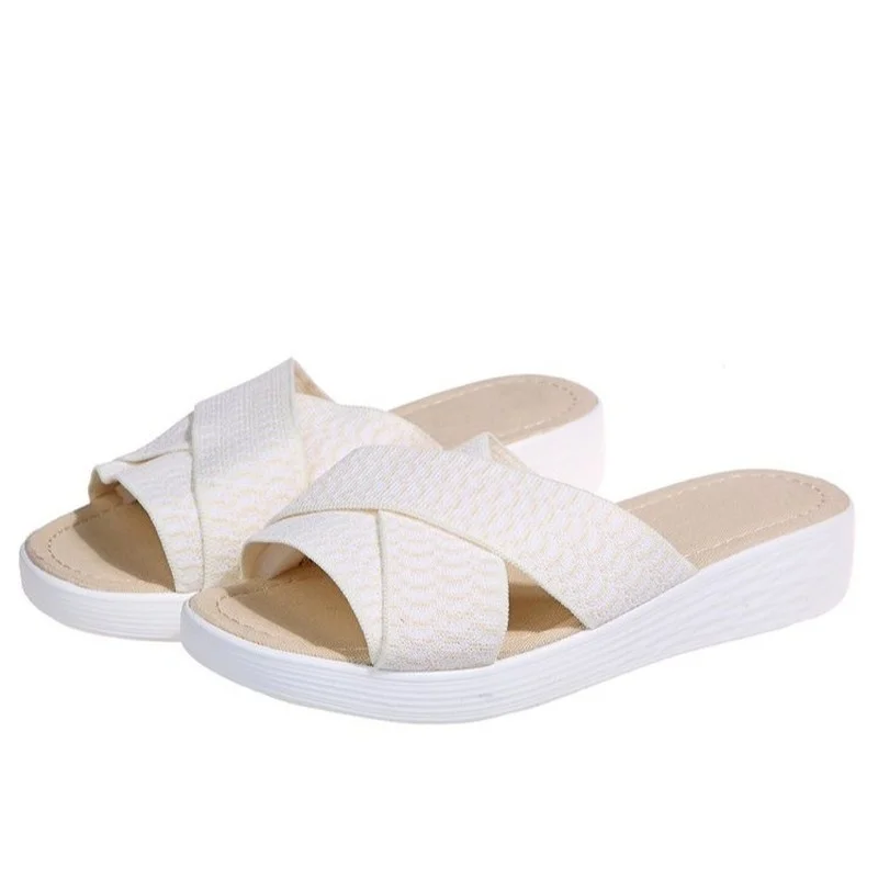 

Slip-on Casual Black Women's Flat Ladies Platform Sandals Shoes for Women Sandalias Woman Womens Sandal Spring Summer Autumn