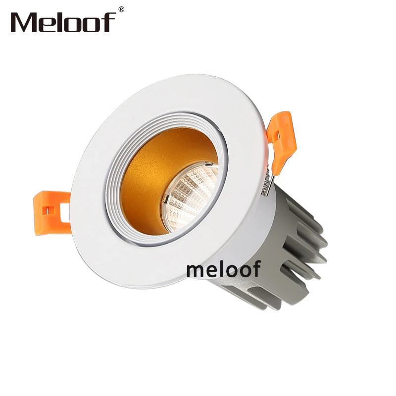 Диммируемый светодиодный потолочный светильник с COB матрицей точечный из бронзы