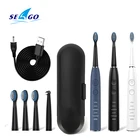 Seago Sonic электрическая зубная щетка для чистки зубов большая перезаряжаемая щетка с 5 головками мягкая щетина 5 режимов очистки SG-575
