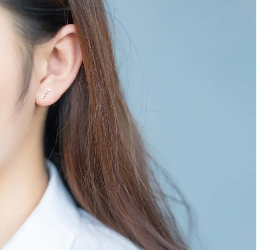 

100% 925 Sterling Silver Arrow Cute Stud Earrings For Women 2020 Girl Gift Sterling-silver-jewelry Female Pendientes Mujer Moda