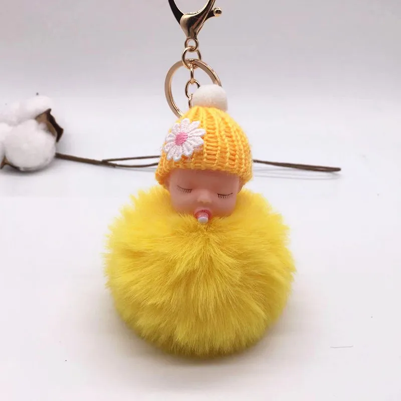 Милый Детский плюшевый брелок с цветочным шариком подвеской рождественский
