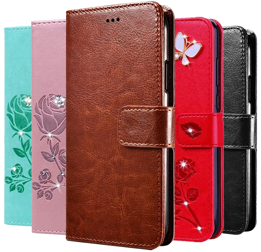 Luxury Leather Book Case for LG Phoenix 5 Q7 Plus Q8 Max X155 G2 Mini Cover