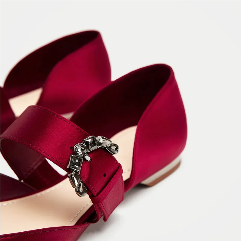 Женские туфли мэри джейн на плоской подошве элегантные шелковые лоферы с острым