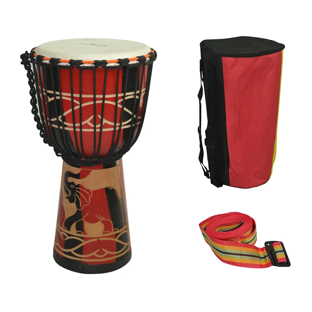8/10/12 дюймов деревянный Африканский барабан Djembe Bongo Конго ручной перкуссионный