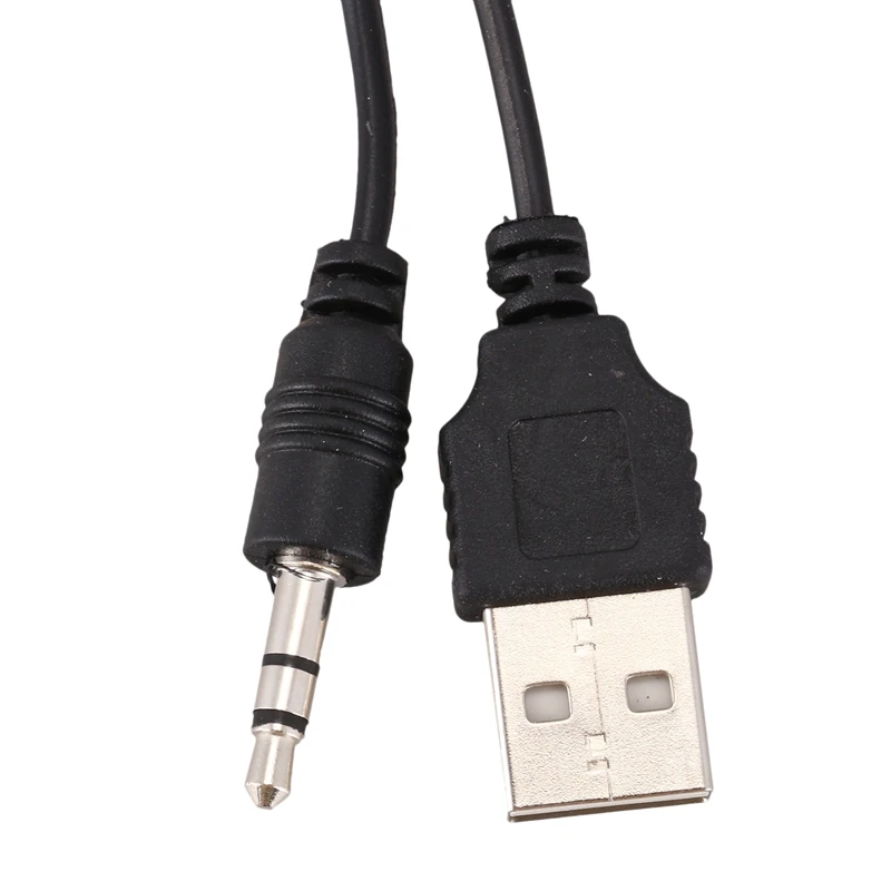 

USB 2.0 to Mini A Male 3.5mm Jack Plug o Data Cable 45cm 2 Pcs