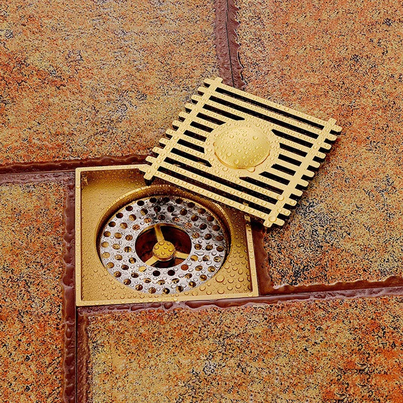 Слив для стиральной машины ванной комнаты золотой сточных вод барьер волос