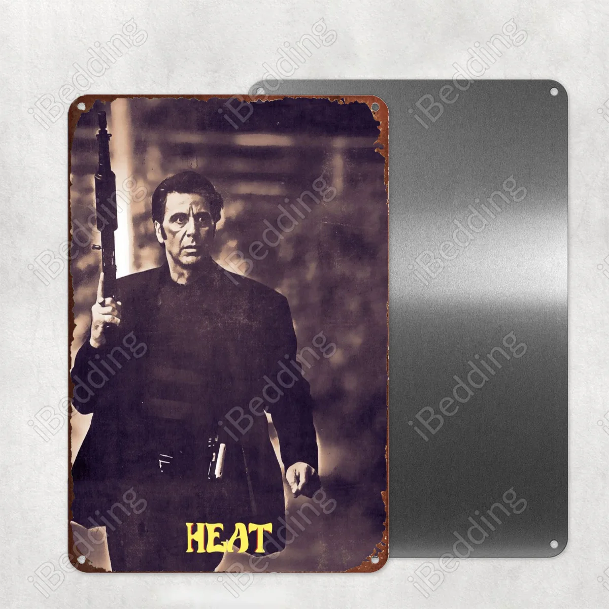 

Al Pacino Heat 20x3 0 см винтажные металлические знаки под заказ номерные знаки Ретро табличка железная Живопись Домашний Декор