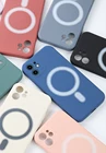 Магнитный чехол из жидкого силикона для IPhone 12 Mini Pro Max, ударопрочный чехол со встроенными магнитами, подходит для зарядного устройства IPhone 12